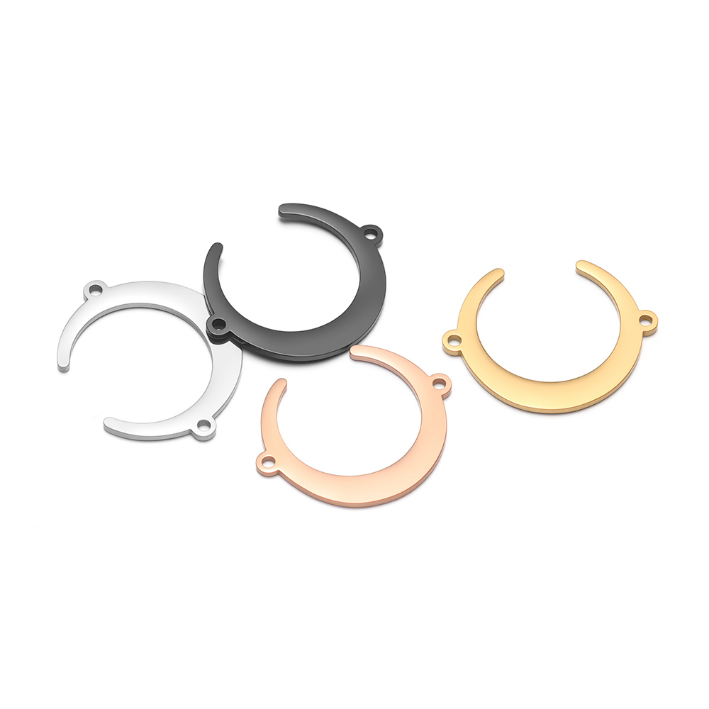 5개 스테인리스 스틸 달 펜던트 커넥터 목걸이 참 DI - Moon Star Earrings 리뷰 및 가격
