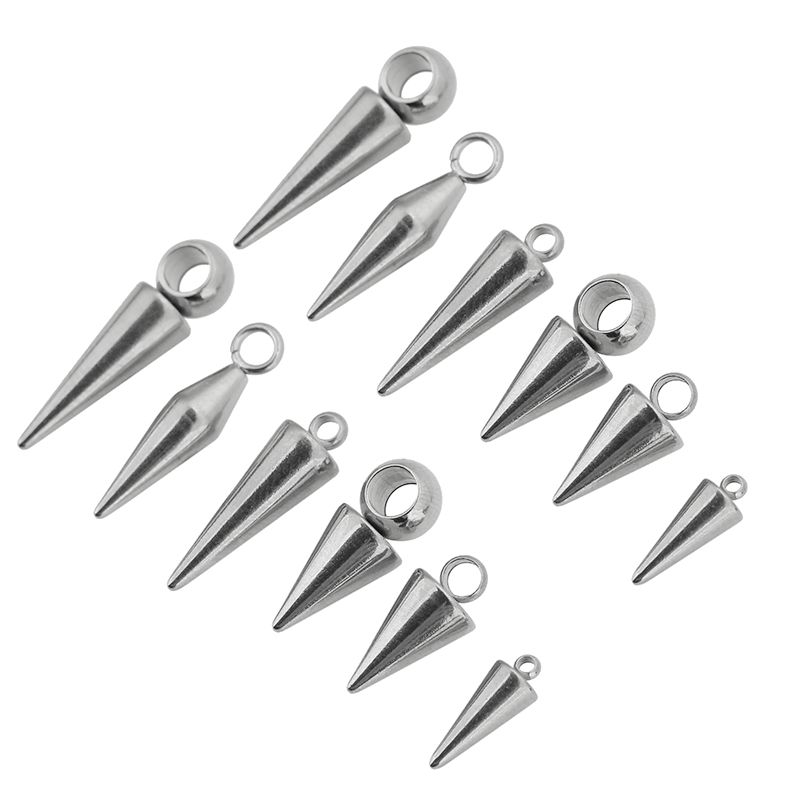 10pcs 스테인레스 스틸 콘 매력 펜 던 트 여성을위 - Moon Star Earrings 리뷰 및 가격