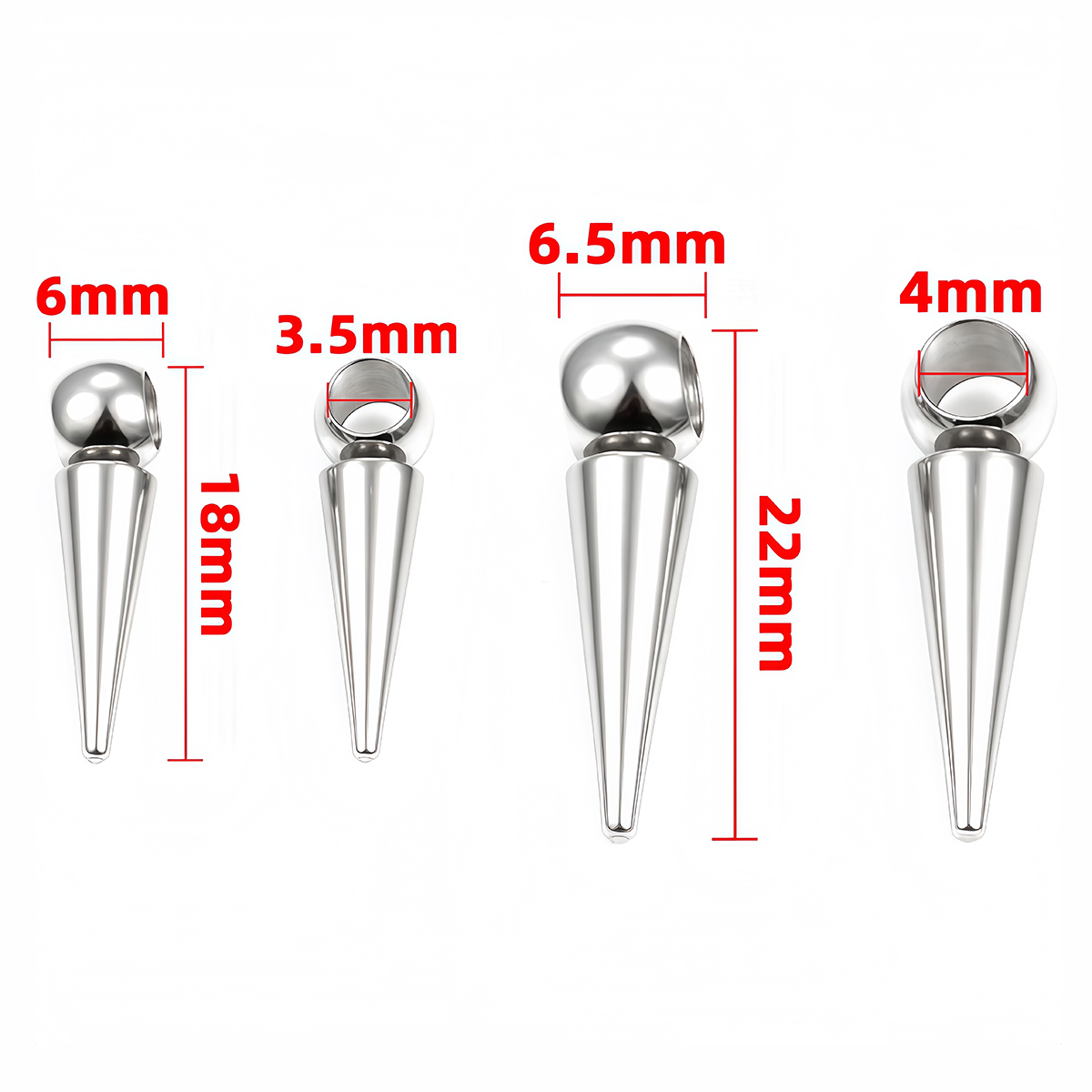 10개 레트로 콘 참 펜던트 스테인리스 스틸 변색 없음 - Moon Star Earrings 리뷰 및 가격