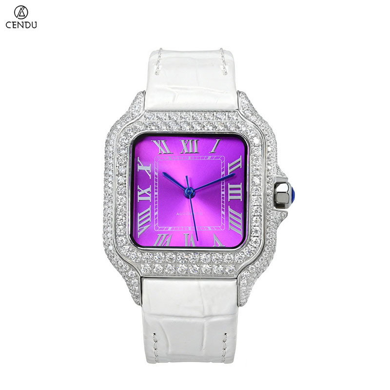 남성용 VVS 모이사나이트 다이아몬드 시계, 사각 시계 - Vvs Jewelry Watches 리뷰 및 가격