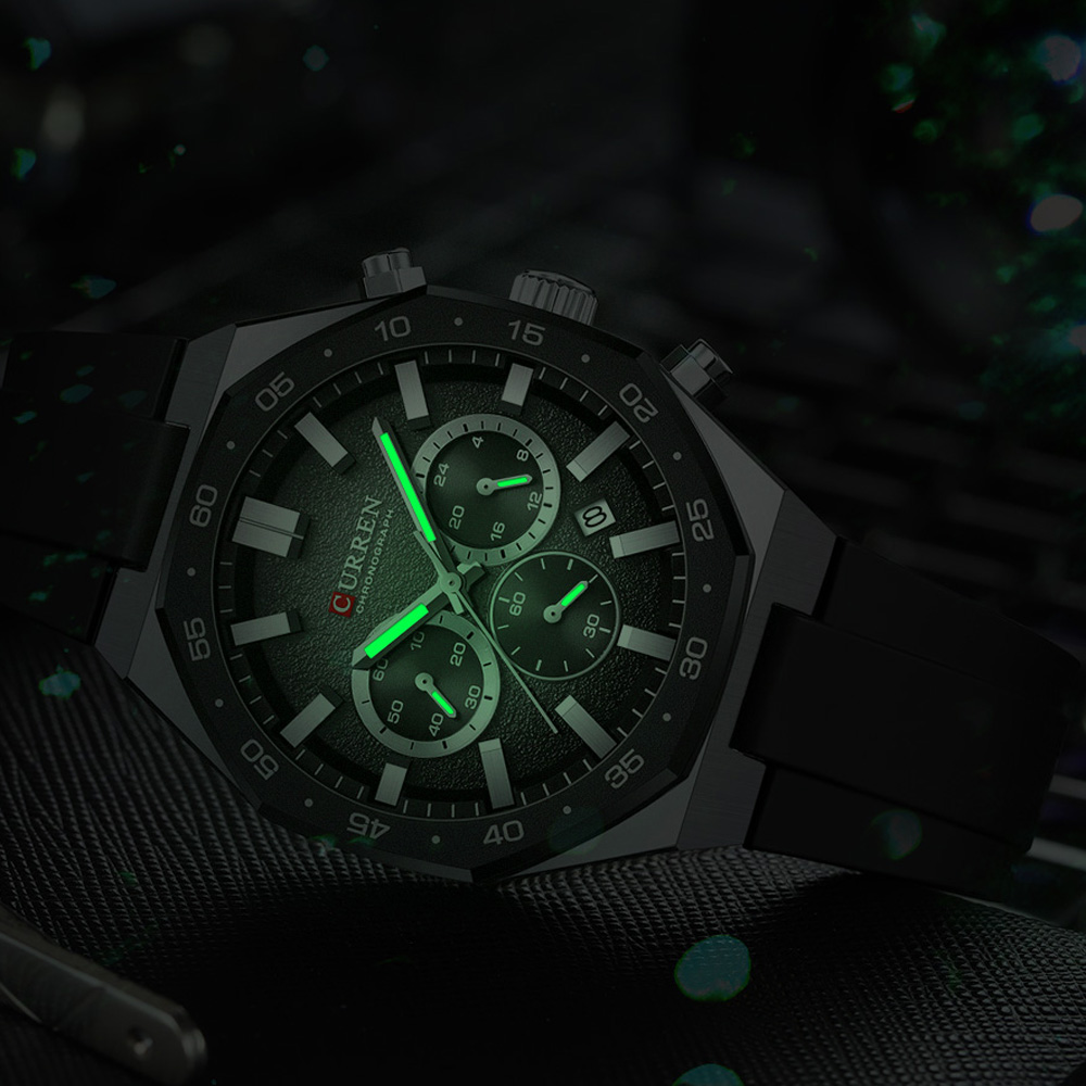 커렌 패션 캐주얼 남성 스포츠 시계 크로노그래프 실리콘 - Jewelry For Watches 리뷰 및 가격
