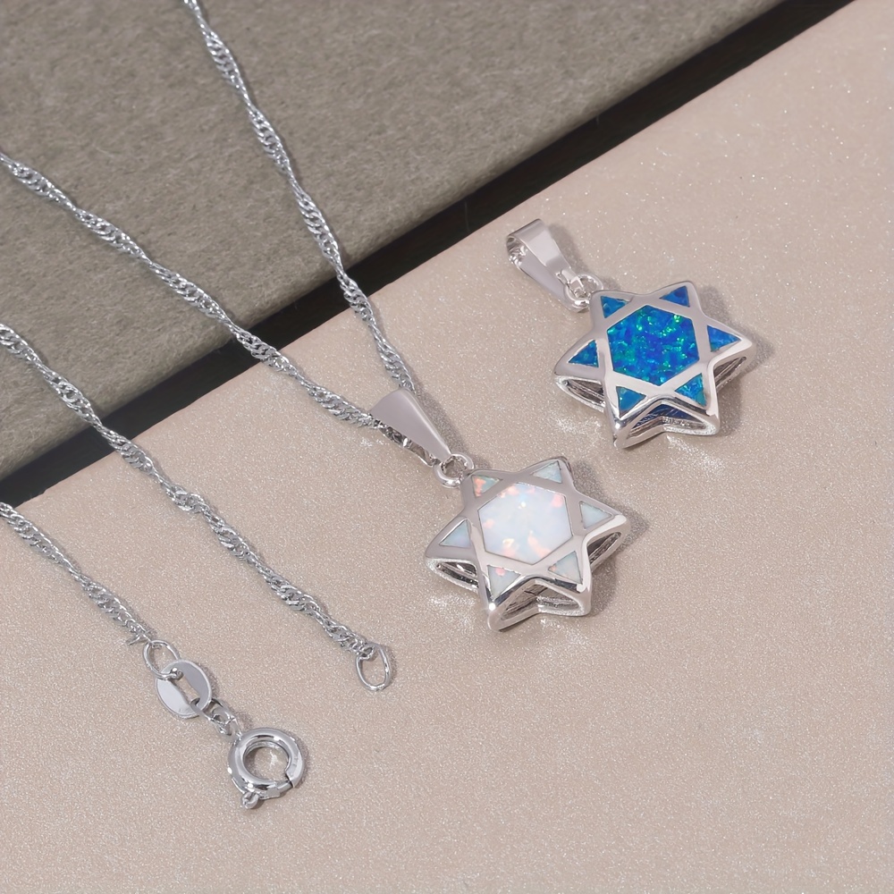 다윗의 별 오팔 펜던트 목걸이 양면 유대교 헥사그램 보 - Jewelry & Watches Bench 리뷰 및 가격