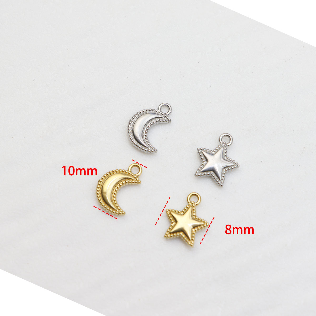 5개 세트 주조 스테인리스 스틸 별 달 코인 참 펜던트 - Moon Star Earrings 리뷰 및 가격