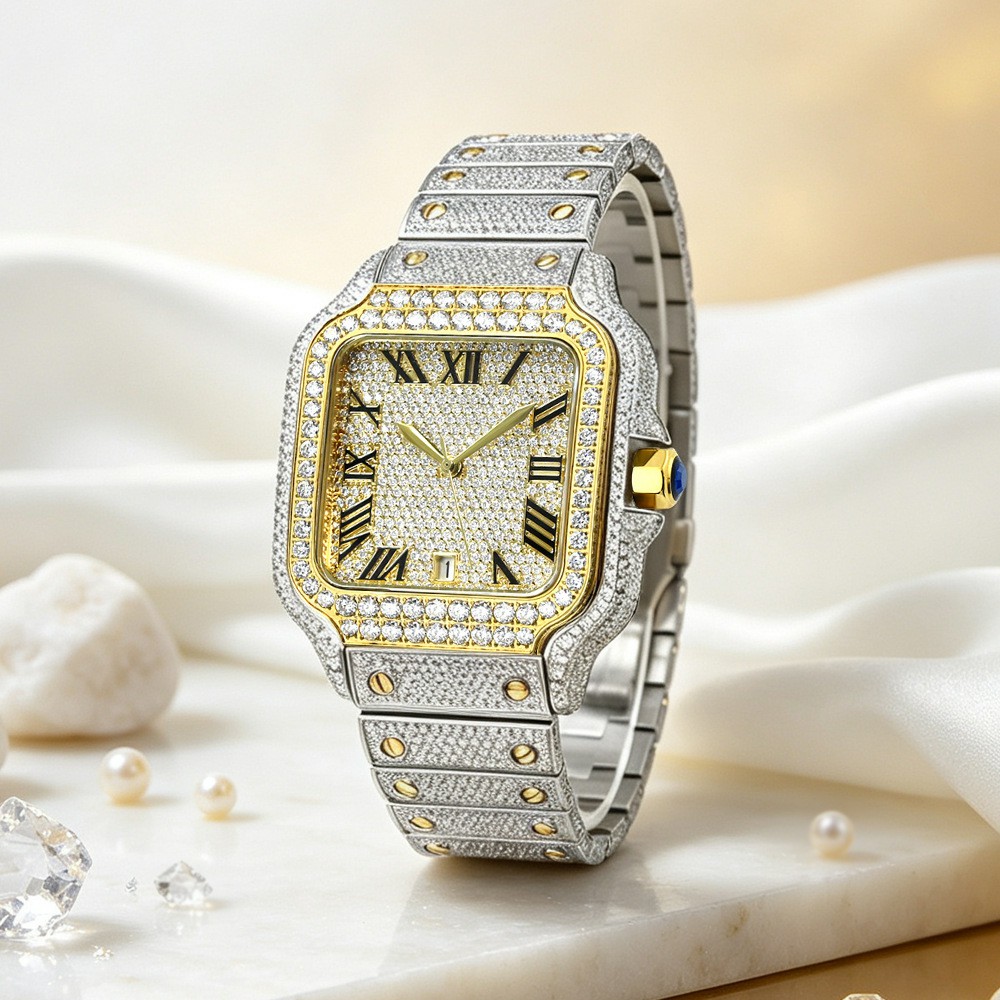 남성용 럭셔리 VVS 모이사나이트 시계, 미요타 821 - Vvs Jewelry Watches 리뷰 및 가격